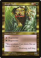 Magic the Gathering Card - Jungle Troll - MTG Circle