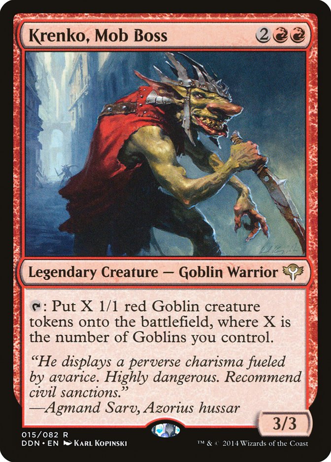 Magic the Gathering Card - Krenko, Mob Boss - MTG Circle