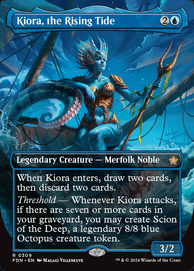Magic the Gathering Card - Kiora, the Rising Tide - MTG Circle