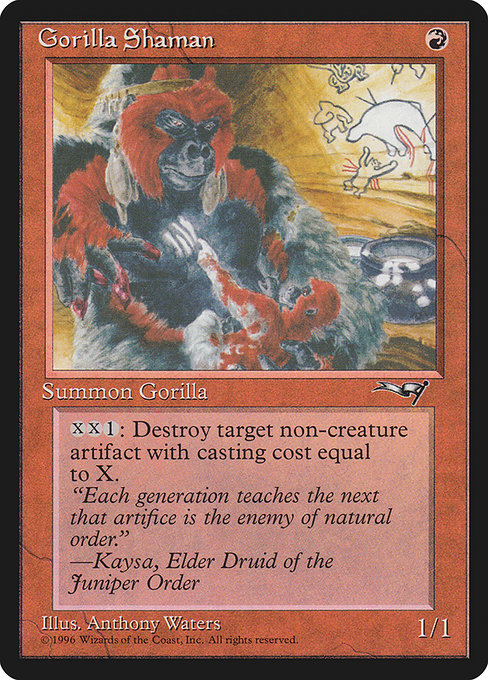 Magic the Gathering Card - Gorilla Shaman - MTG Circle