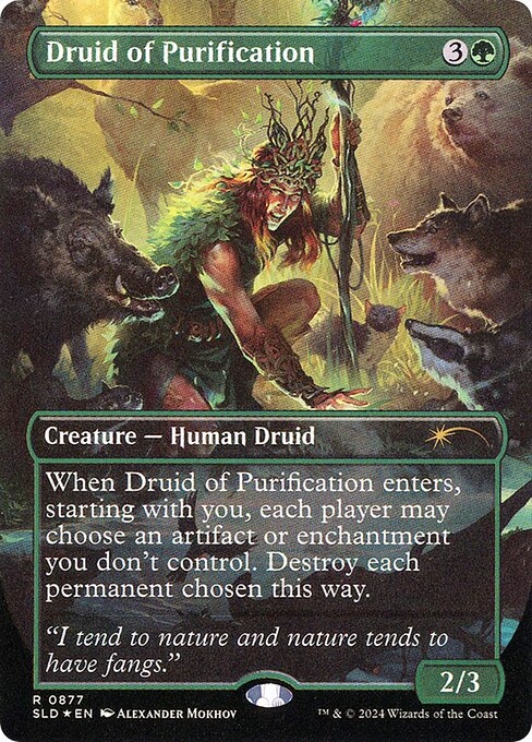 Magic the Gathering Card - Druid of Purification - MTG Circle