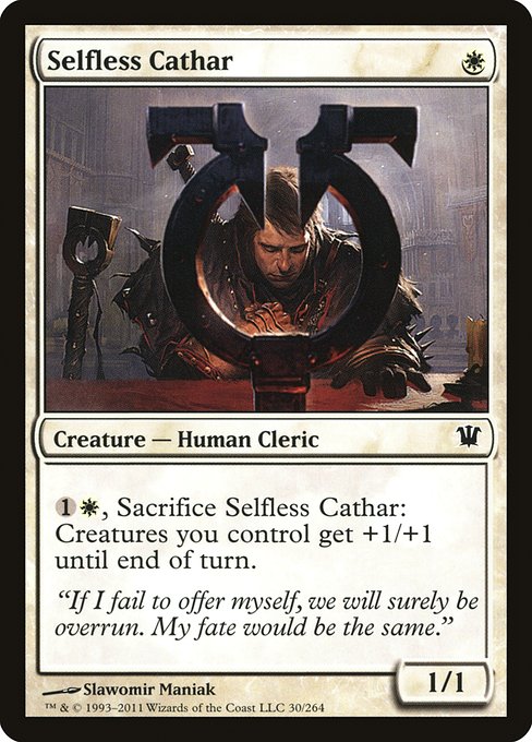 Magic the Gathering Card - Selfless Cathar - MTG Circle