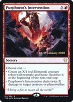 Magic the Gathering Card - Purphoros's Intervention - MTG Circle