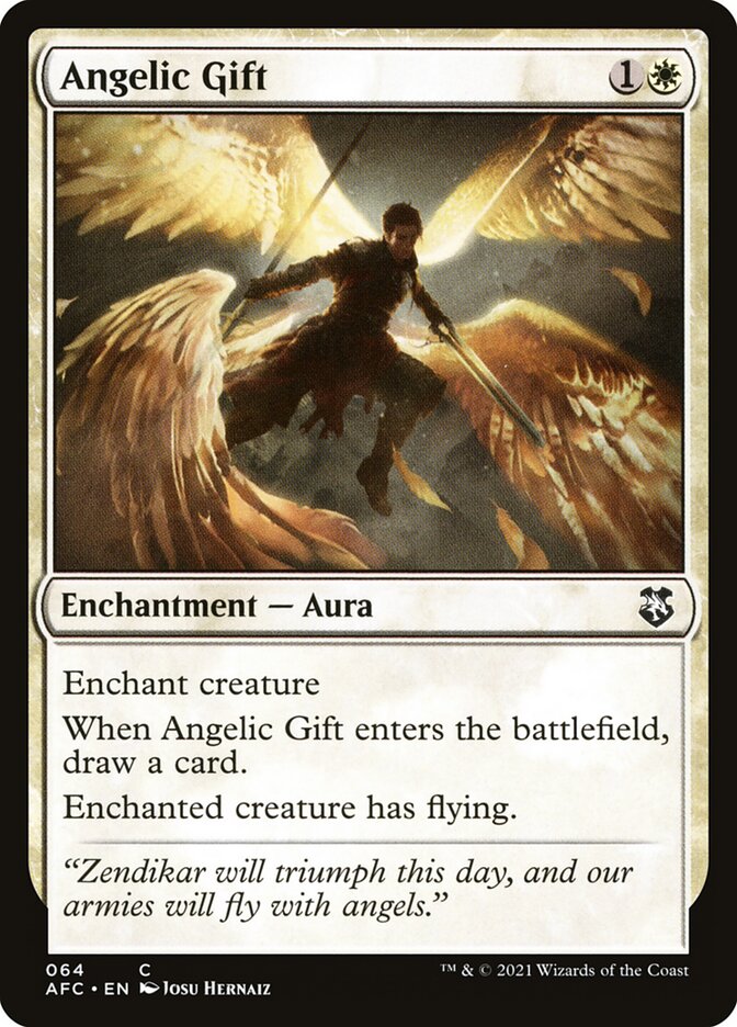 Magic the Gathering Card - Angelic Gift - MTG Circle