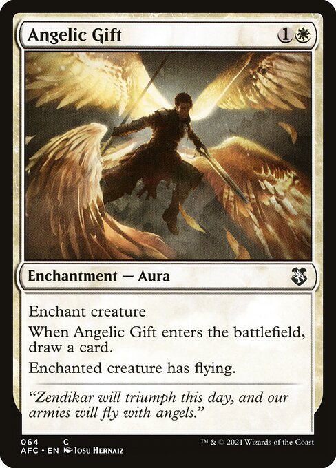 Magic the Gathering Card - Angelic Gift - MTG Circle