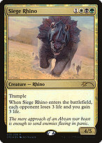 Magic the Gathering Card - Siege Rhino - MTG Circle