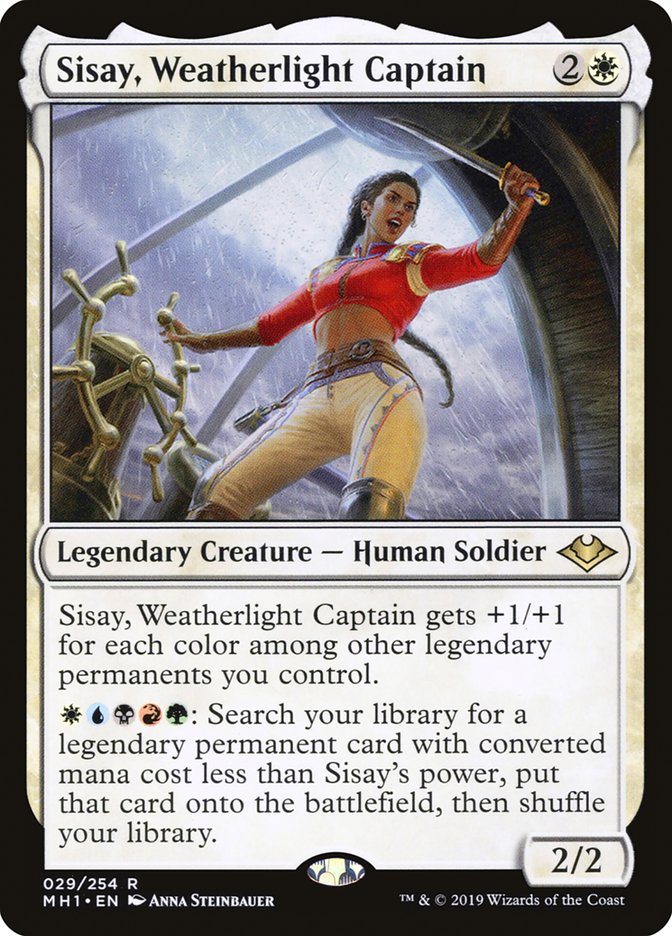 Magic the Gathering Card - Sisay, Weatherlight Captain - MTG Circle