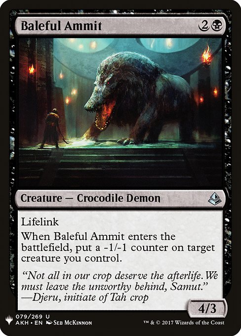 Magic the Gathering Card - Baleful Ammit - MTG Circle