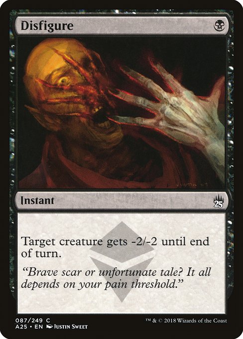 Magic the Gathering Card - Disfigure - MTG Circle