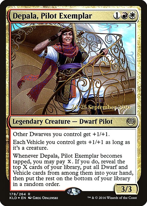 Magic the Gathering Card - Depala, Pilot Exemplar - MTG Circle