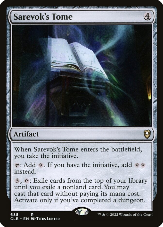 Magic the Gathering Card - Sarevok's Tome - MTG Circle
