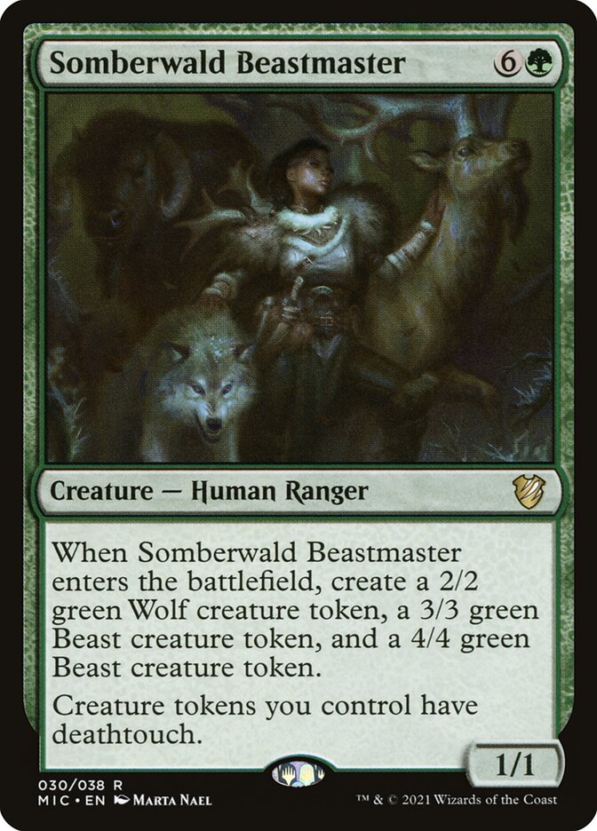 Magic the Gathering Card - Somberwald Beastmaster - MTG Circle