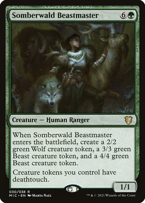 Magic the Gathering Card - Somberwald Beastmaster - MTG Circle