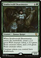 Magic the Gathering Card - Somberwald Beastmaster - MTG Circle