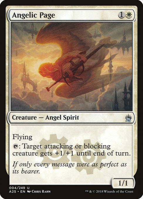 Magic the Gathering Card - Angelic Page - MTG Circle