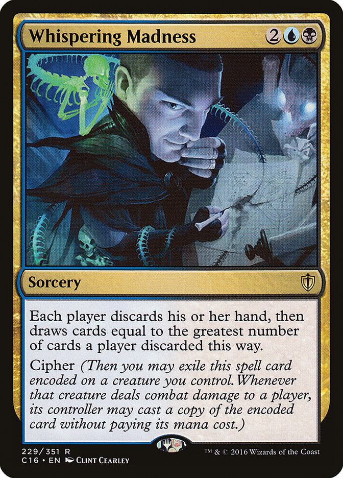 Magic the Gathering Card - Whispering Madness - MTG Circle