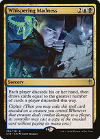 Magic the Gathering Card - Whispering Madness - MTG Circle