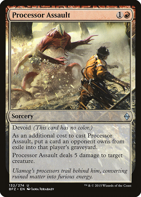 Magic the Gathering Card - Processor Assault - MTG Circle