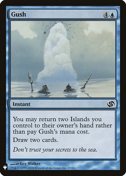 Magic the Gathering Card - Gush - MTG Circle