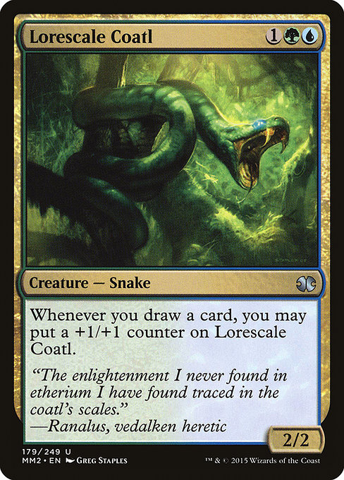 Magic the Gathering Card - Lorescale Coatl - MTG Circle