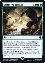 Magic the Gathering Card - Storm the Festival - MTG Circle