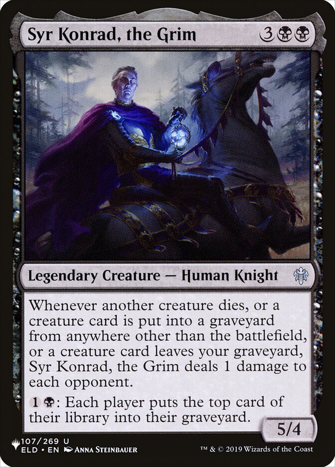 Magic the Gathering Card - Syr Konrad, the Grim - MTG Circle