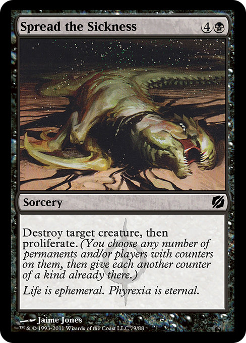 Magic the Gathering Card - Spread the Sickness - MTG Circle