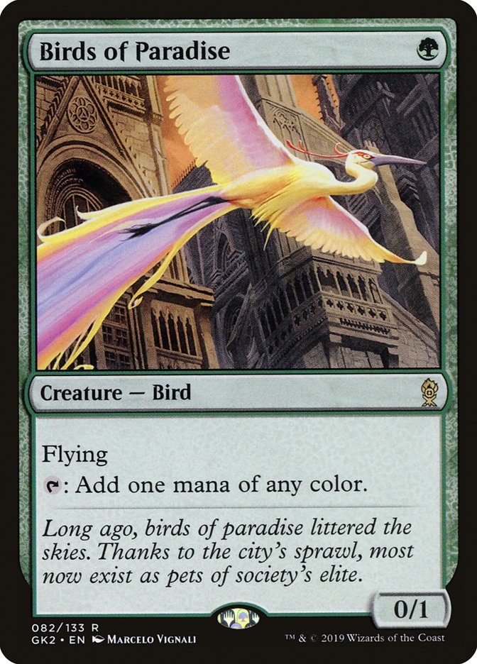 Magic the Gathering Card - Birds of Paradise - MTG Circle