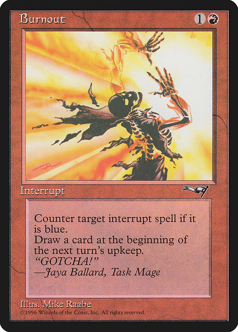 Magic the Gathering Card - Burnout - MTG Circle
