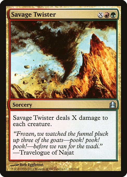 Magic the Gathering Card - Savage Twister - MTG Circle