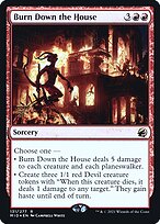 Magic the Gathering Card - Burn Down the House - MTG Circle