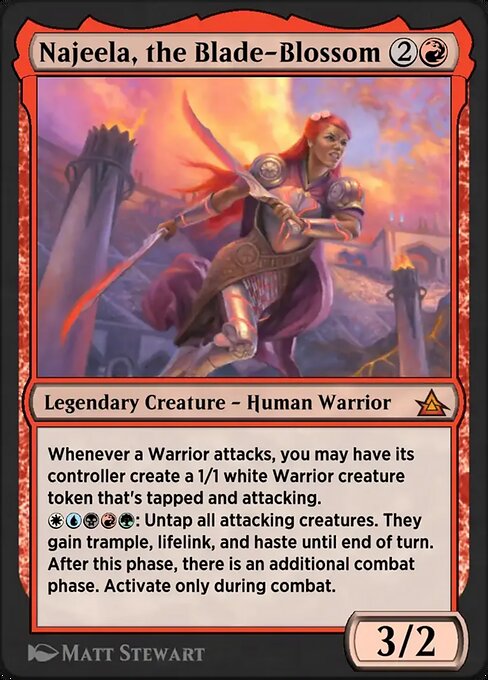 Magic the Gathering Card - Najeela, the Blade-Blossom - MTG Circle