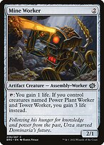 Magic the Gathering Card - Mine Worker - MTG Circle