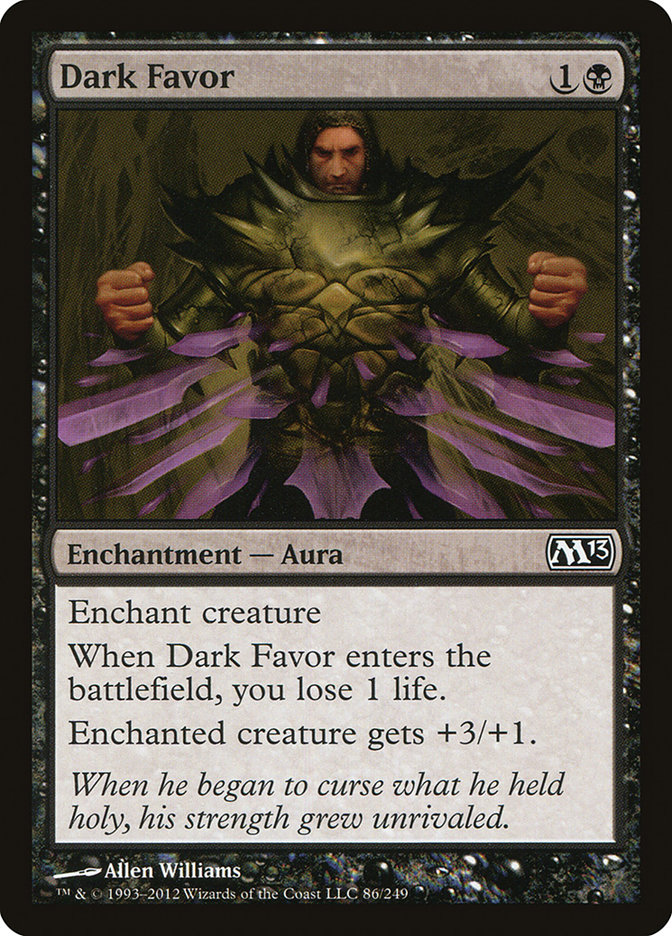 Magic the Gathering Card - Dark Favor - MTG Circle