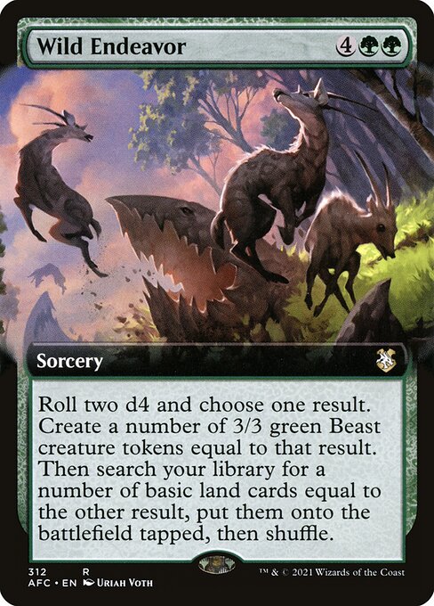 Magic the Gathering Card - Wild Endeavor - MTG Circle