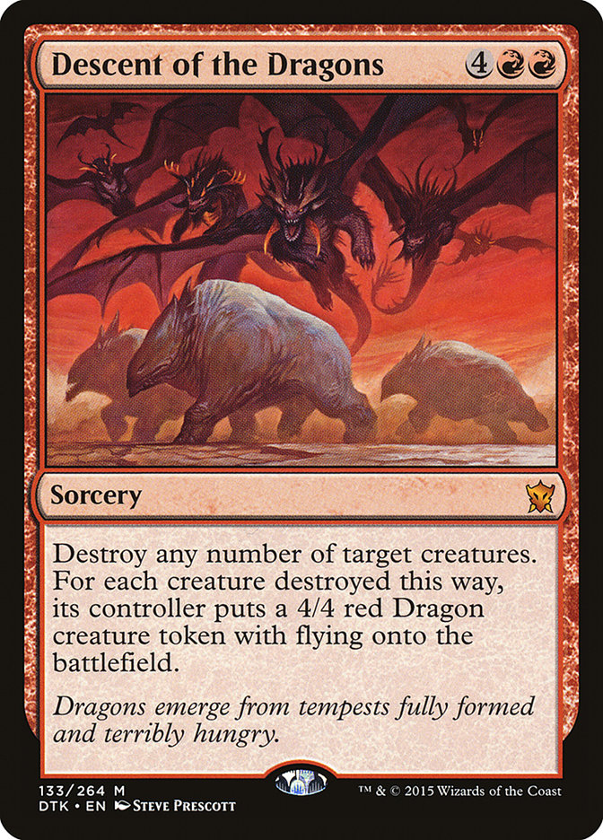 Magic the Gathering Card - Descent of the Dragons - MTG Circle