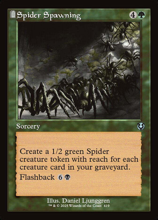 Magic the Gathering Card - Spider Spawning - MTG Circle