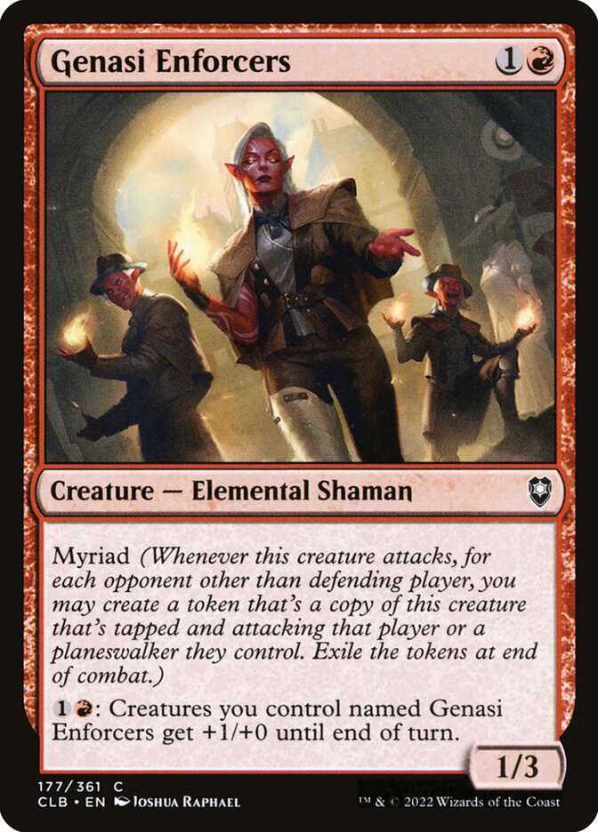 Magic the Gathering Card - Genasi Enforcers - MTG Circle