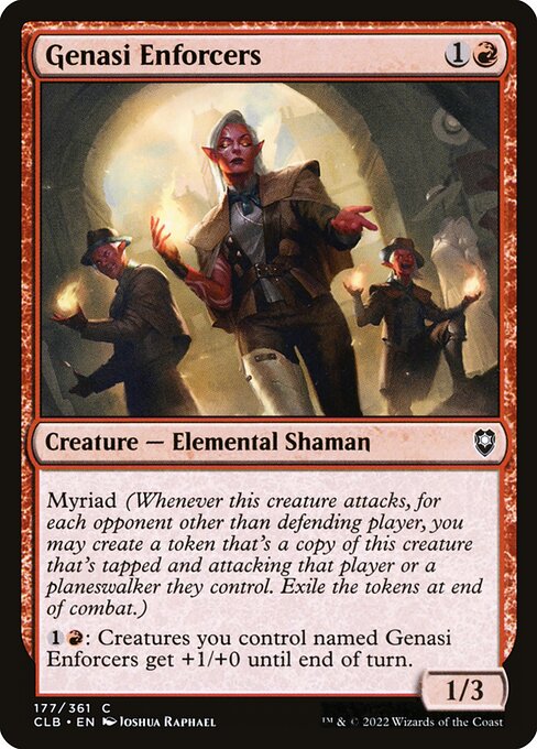 Magic the Gathering Card - Genasi Enforcers - MTG Circle