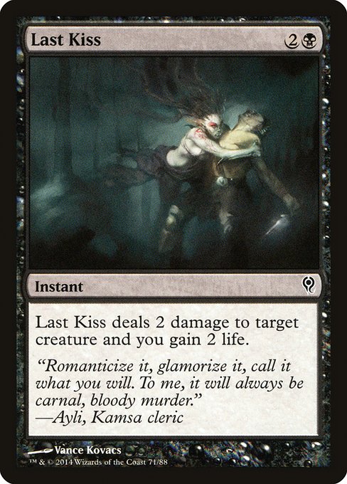Magic the Gathering Card - Last Kiss - MTG Circle