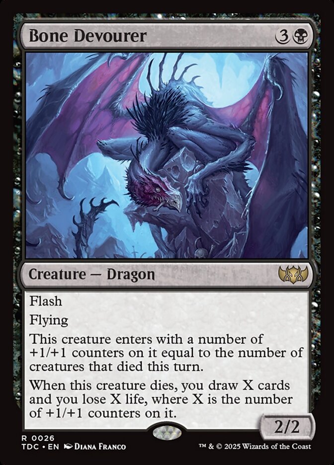 Magic the Gathering Card - Bone Devourer - MTG Circle