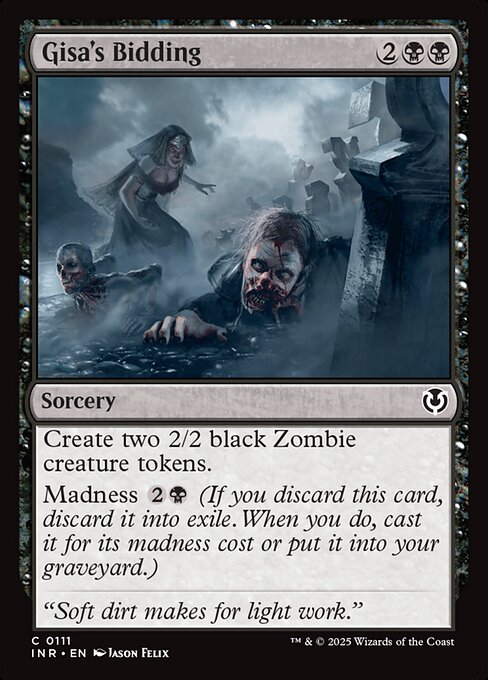 Magic the Gathering Card - Gisa's Bidding - MTG Circle