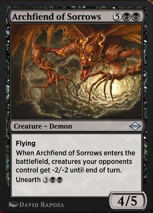Magic the Gathering Card - Archfiend of Sorrows - MTG Circle