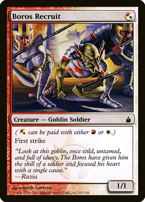 Magic the Gathering Card - Boros Recruit - MTG Circle