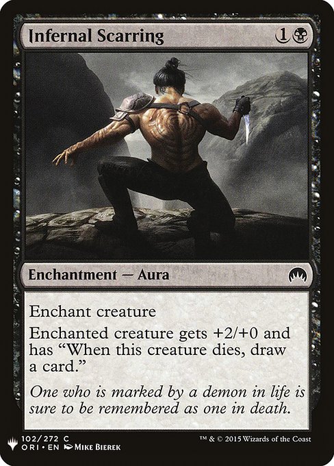Magic the Gathering Card - Infernal Scarring - MTG Circle