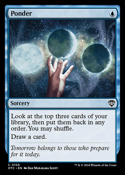 Magic the Gathering Card - Ponder - MTG Circle