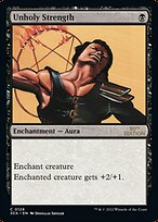 Magic the Gathering Card - Unholy Strength - MTG Circle