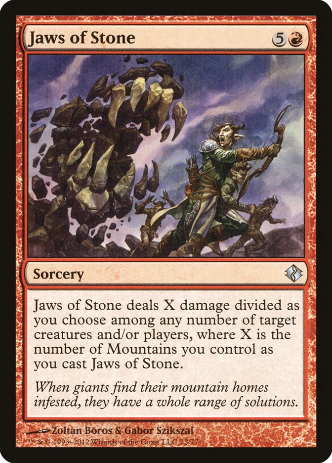 Magic the Gathering Card - Jaws of Stone - MTG Circle