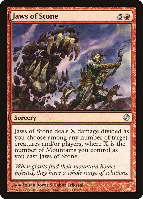 Magic the Gathering Card - Jaws of Stone - MTG Circle