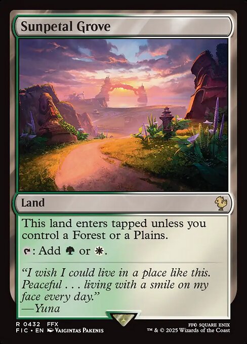 Magic the Gathering Card - Sunpetal Grove - MTG Circle